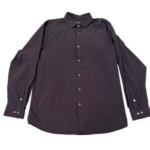 Mizzen+Main Black Dress Shirt with Pointed Collar